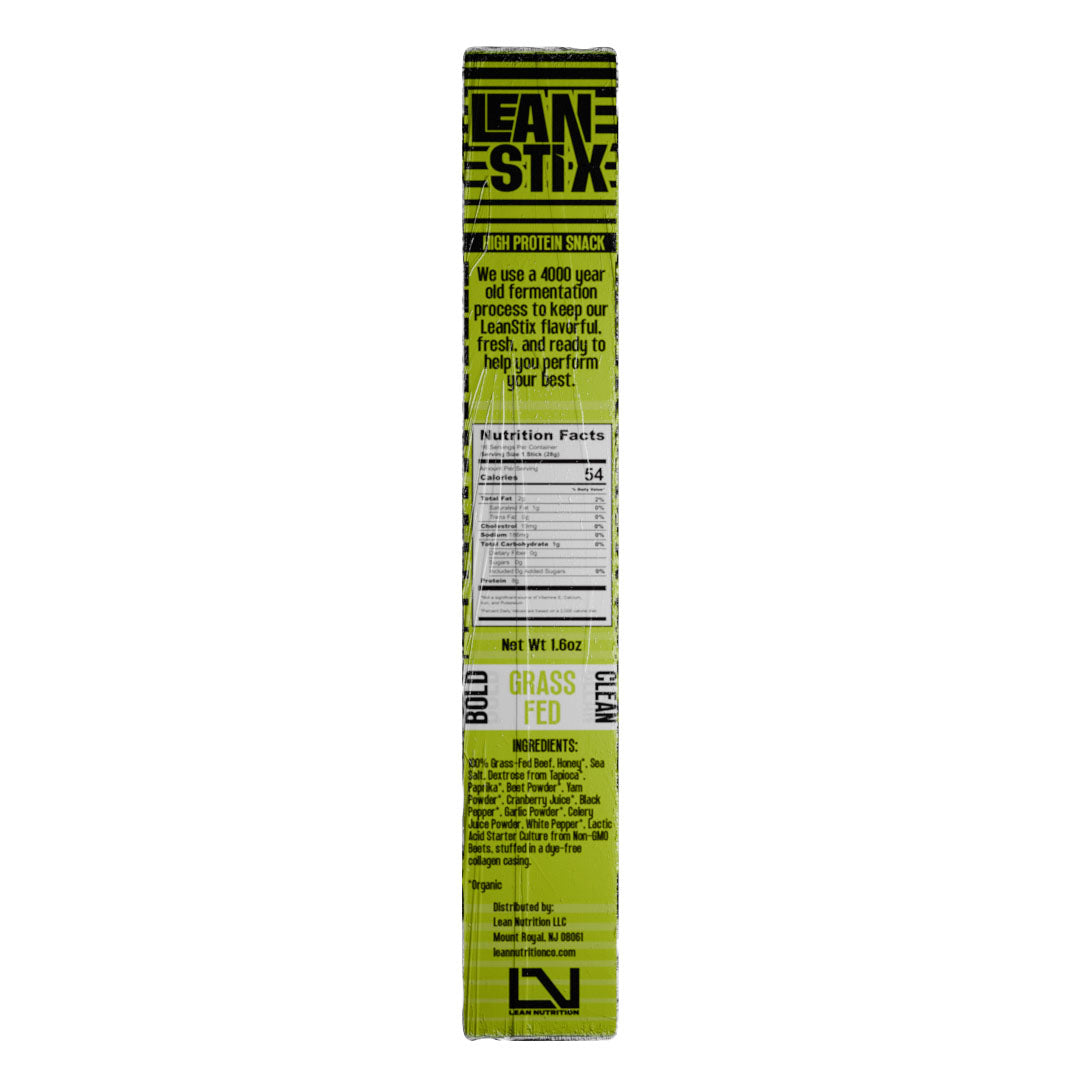Grass-fed Lean Stix (Pack of 10 Single-Serve Sticks)